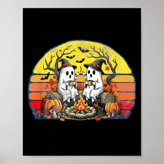 Happy Soky Camng Crew Halloween Campfire  Poster (Voorkant)