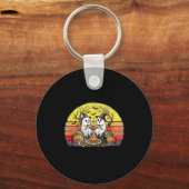 Happy Soky Camng Crew Halloween Campfire  Sleutelhanger (Voorkant)