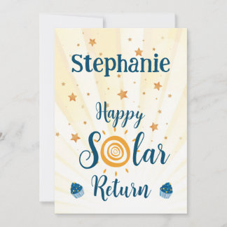 Happy Solar Return Astrologie Verjaardag Kaart