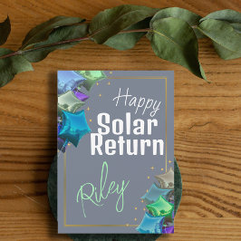 Happy Solar Return Astrology Custom Birthday Kaart