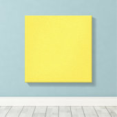 HAPPY SOLID YELLOW ACHTERGRONDEN WALLPAPERS SJABLO CANVAS AFDRUK (Insitu (Houten vloer))