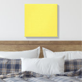 HAPPY SOLID YELLOW ACHTERGRONDEN WALLPAPERS SJABLO CANVAS AFDRUK (Insitu (Slaapkamer))