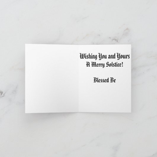 Happy Solstice Green Man Kaart (Binnen)