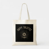 Happy Solstice Winter Sun Holiday Celestial Christ Tote Bag (Achterkant)