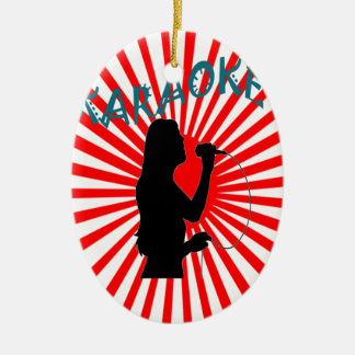 Happy Song Karaoke Keramisch Ornament