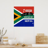 Happy South Africa Heritage Day Poster (Keuken)