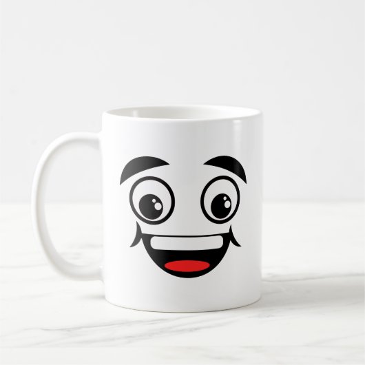 Happy Soy Face Coffee Mok (Links)