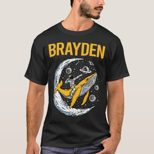 Happy Space - Brayden Naam T-shirt (Voorkant)