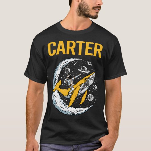 Happy Space - Carter Naam T-shirt (Voorkant)