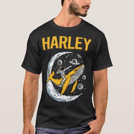 Happy Space - Harley Naam T-shirt (Voorkant)