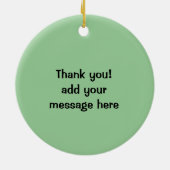 Happy Spaghetti en Meatballen Keramisch Ornament (Achterkant)