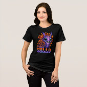 Happy Spanish Shawl naaktslak Tri-Blend Shirt (Voorkant volledig)