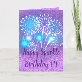 Happy Sparkle Birthday Kaart