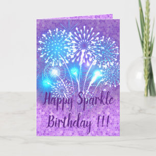 Happy Sparkle Birthday Kaart