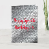 Happy Sparkle Birthday Kaart (Voorkant)