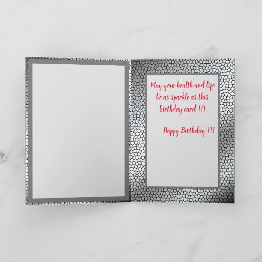 Happy Sparkle Birthday Kaart (Binnen)