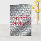 Happy Sparkle Birthday Kaart (Gele Bloem)