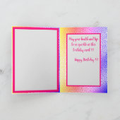 Happy Sparkle Birthday Kaart (Binnen)