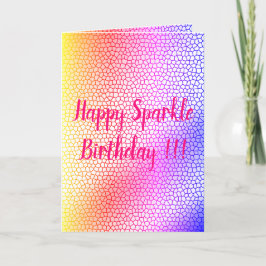 Happy Sparkle Birthday Kaart