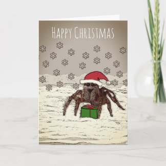 Happy Spider Christmas Kaart met gepersonaliseerde