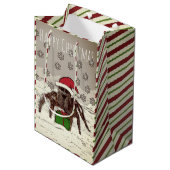 Happy Spider-kerstmis - Aangepaste naam cadeautas (Voorkant Gekanteld)