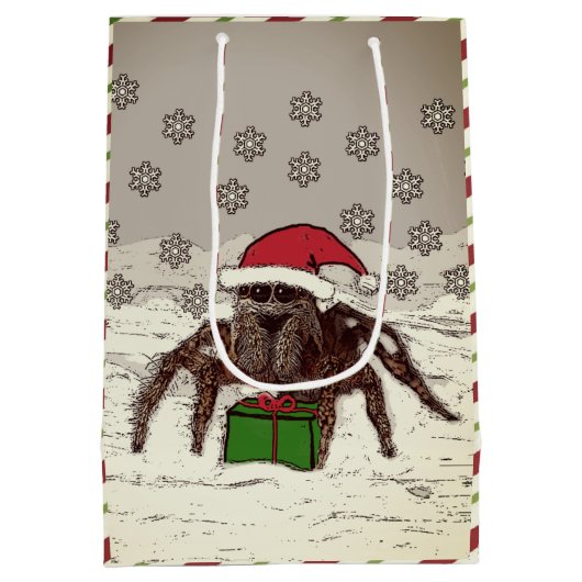 Happy Spider-kerstmis - Aangepaste naam cadeautas (Achterkant)