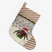 Happy Spider persoonlijke kerststopping Grote Kerstsok (Voorkant (Hangend))