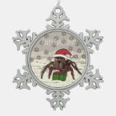 Happy Spider Tin Sneeuwvlok Ornament (Voorkant)