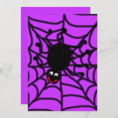 Happy Spider-uitnodiging Kaart (Voorkant / Achterkant)