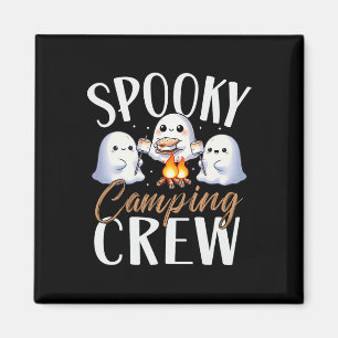 Happy Spooky Camping Crew Halloween Campfire 2024 Magneet