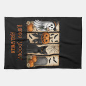 Happy "Spooky" Halloween Ghost Black Cat Theedoek (Horizontaal)