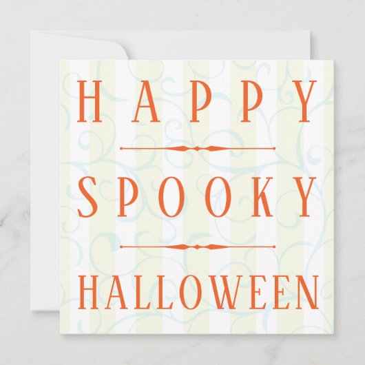 Happy Spooky Halloween Kaart Sjabloon (Voorkant)