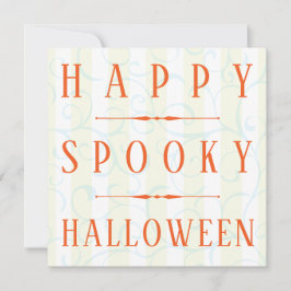 Happy Spooky Halloween Kaart Sjabloon