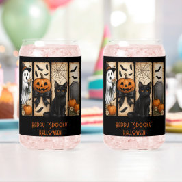 Happy Spooky Halloween Scenes Drinkware Set Blikvorm Glas