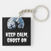 Happy Spooky Halloween Sleutelhanger (Achterkant)