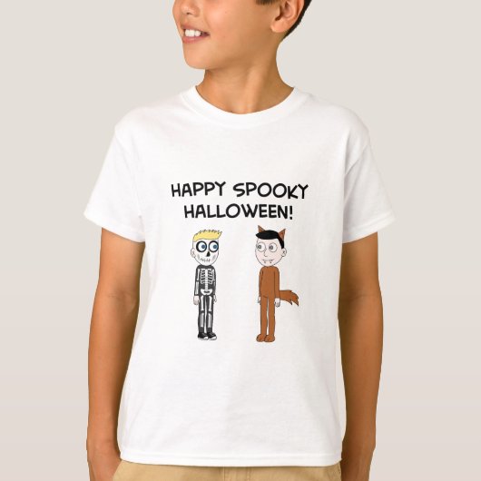 Happy Spooky Halloween T-Shirt (Voorkant)