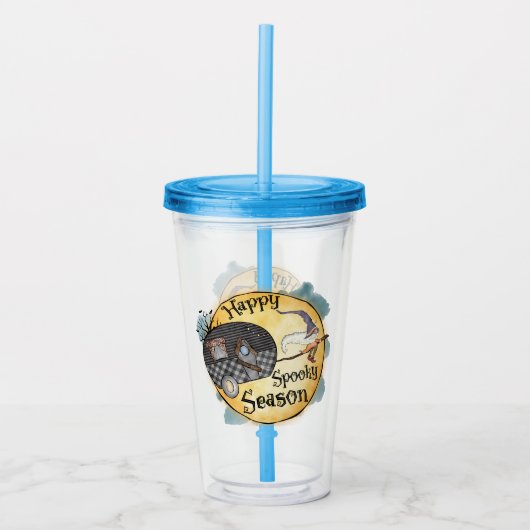 Happy Spooky Season | Halloween Camping Acryl Drinkbeker (Voorkant)