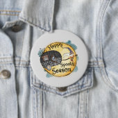 Happy Spooky Season | Halloween Camping Ronde Button 4,0 Cm (In situ)
