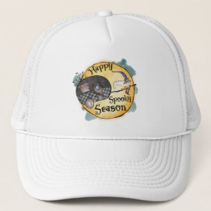 Happy Spooky Season Halloween Camping Trucker Pet