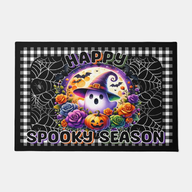 Happy Spooky Seizoen Halloween Deur Mat (Voorkant)