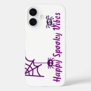 🕸️ Happy Spooky Spider iPhone 16 Hoesje