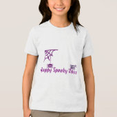 🕸️ Happy Spooky Spider Tri-Blend Shirt (Voorkant)