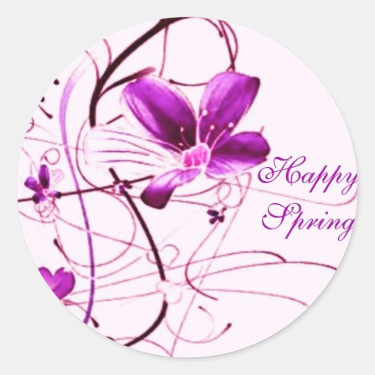 Happy Spring 2 Sticker (Voorkant)