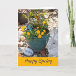 Happy Spring, Backyard Garden Fotokaart Kaart