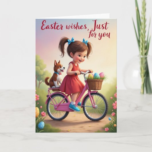 Happy Spring Bicycle Ride Card Kaart (Voorkant)