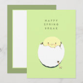 Happy Spring Break Feestdagenkaart (Voorkant / Achterkant)