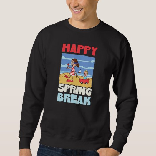 Happy Spring Break Spring Break Trui (Voorkant)