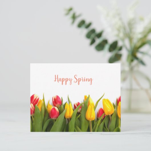Happy Spring Briefkaart (Staand voorkant)