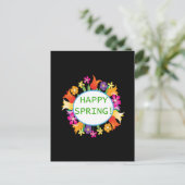 Happy Spring Briefkaart (Staand voorkant)