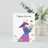 Happy Spring Briefkaart (Staand voorkant)